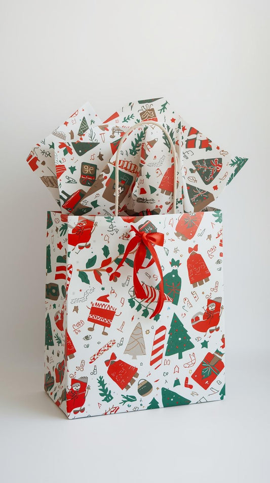 Gift Wrapping with Gift Bag and Card